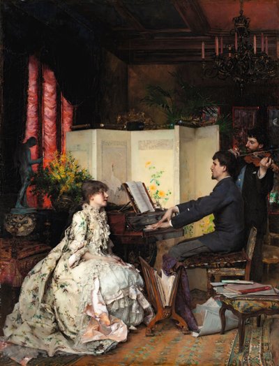 A duett, 1883. alkotó: Pascal Adolphe Jean Dagnan Bouveret
