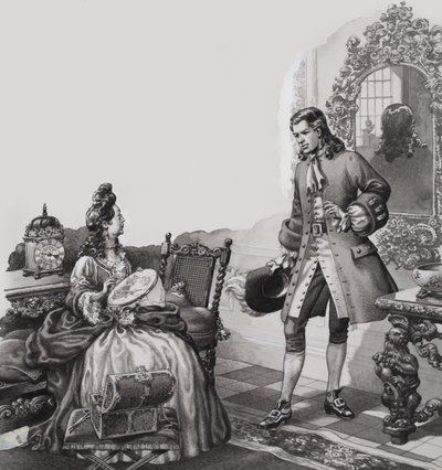 Segítség megtagadása (gouache, papír) alkotó: Pat (1907-95) Nicolle