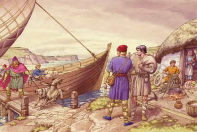 Írországi Szent Patrik (gouache, papír) alkotó: Pat (1907-95) Nicolle