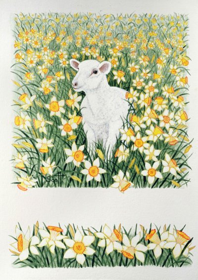 A Spring in the Step (olaj, vászon) alkotó: Pat Scott