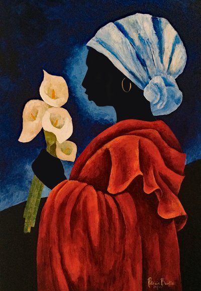 Callas négy, 2017 (akril, vászon) alkotó: Patricia Brintle