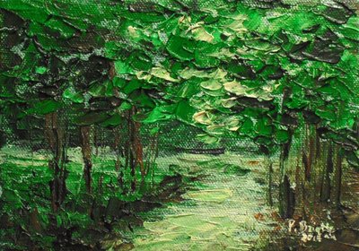 Ha a fák beszélni tudnának, 2014 (akril, vászon) alkotó: Patricia Brintle