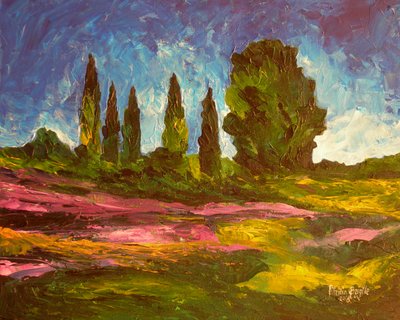 Virágoznak a levendulák, 2009 (akril, vászon) alkotó: Patricia Brintle