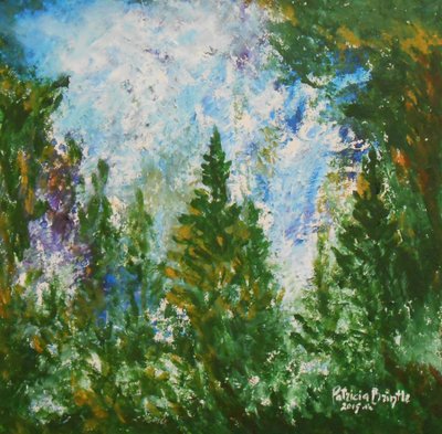 Téli délután, 2015 (akril, vászon) alkotó: Patricia Brintle