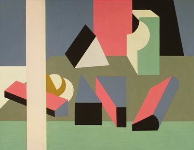 Csendélet #12, 1925-28 (olaj és ceruza, vászon) alkotó: Patrick Henry Bruce