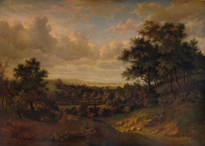Kilátás a Temzére: Greenwich a távolban, 1820 alkotó: Patrick Nasmyth