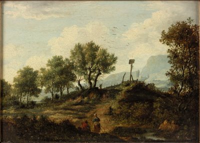 Az Aberuchills (The Loch Aber Hills), 1824 alkotó: Patrick Nasmyth
