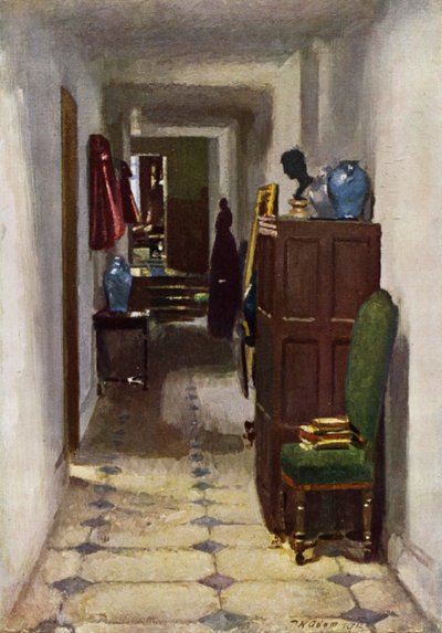 Sir Lewis Mallet háza, Ebury Street (színes litó) alkotó: Patrick William Adam