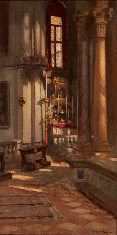 San Zaccaria, Velence (olaj, vászon) alkotó: Patrick William Adam