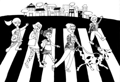 City, 2020 (Tinta, papír) alkotó: Patrizia La Porta