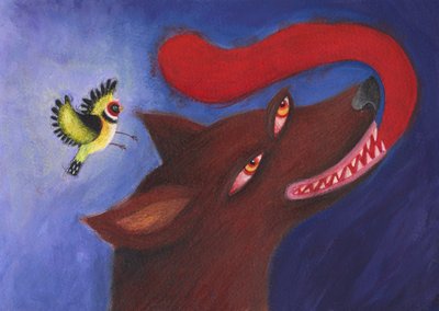 Kristálykakas, 2023 (akril, papír) alkotó: Patrizia La Porta