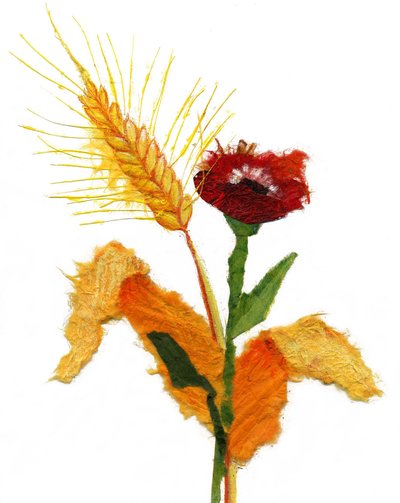 Természet, 2021 (akril, papír) alkotó: Patrizia La Porta