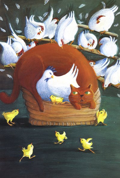 Hétszínű tyúk alkotó: Patrizia La Porta