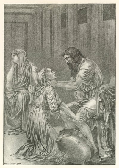 Illusztráció Homérosz Odüsszeiájához (litográfia) alkotó: Patten (after) Wilson