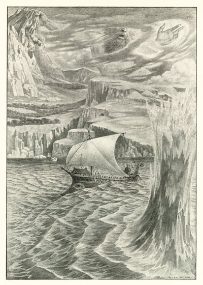 Illusztráció Homérosz Odüsszeiájához (litográfia) alkotó: Patten (after) Wilson