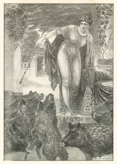 Illusztráció Homérosz Odüsszeiájához (litográfia) alkotó: Patten (after) Wilson