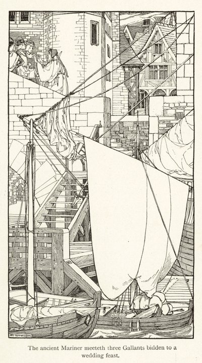 Rime of the Ancient Mariner (metszet) alkotó: Patten Wilson