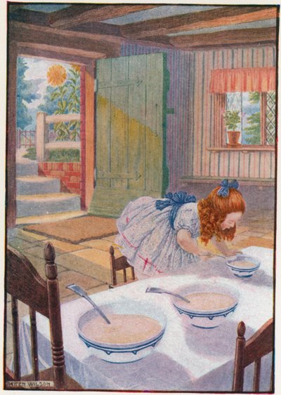 Elment a kis pici medve zabkájához (színes litho) alkotó: Patten Wilson