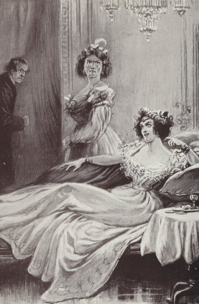 Illusztráció a Barchester Towershez, Anthony Trollope (litho) alkotó: Paul (after) Hardy