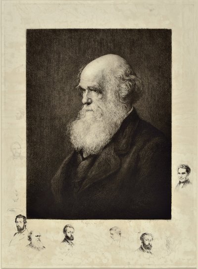 Charles Robert Darwin alkotó: Paul Adolphe Rajon
