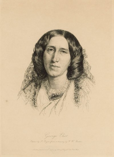 George Eliot portréja 1819-1880, 1882. alkotó: Paul Adolphe Rajon