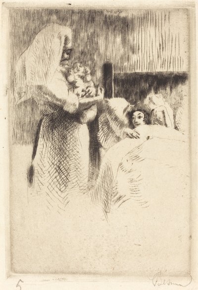 Anne-Élisabeth Besnard születési bejelentése Anne-Élisabeth... születési kártyája, 1922. alkotó: Paul Albert Besnard