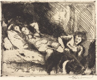 Lefekvés Le coucher, 1913. alkotó: Paul Albert Besnard