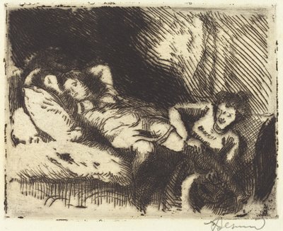 Lefekvés Le coucher, 1913. alkotó: Paul Albert Besnard