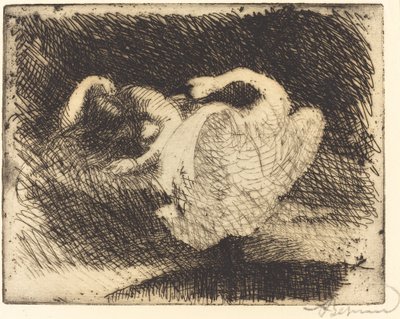 Leda Alszik Léda elalszik, 1913. alkotó: Paul Albert Besnard
