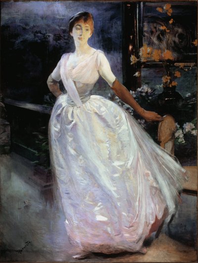 Madame Roger Jourdain portréja – olaj, vászon alkotó: Paul Albert Besnard