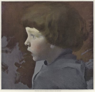 Vázlat egy gyermek portréjához alkotó: Paul Albert Besnard