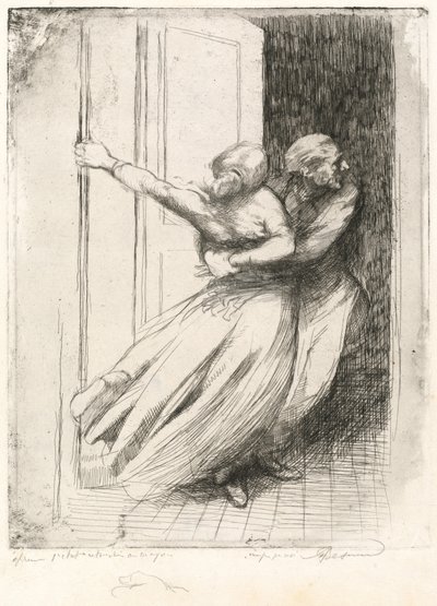 A Rape Le Viol, c. 1886. alkotó: Paul Albert Besnard