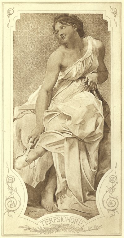 Terpsichore, a kórustánc múzsája (mélynyomás) alkotó: Paul Baudry