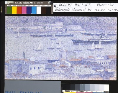 Konstantinápoly, The Boats (akvarell és ceruza krémszínű papíron) alkotó: Paul Baum