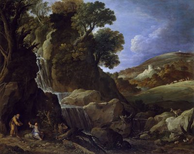 Krisztus megkísértve a vadonban, 1626. alkotó: Paul Brill