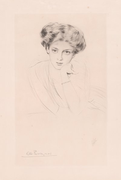 Ethel Barrymore alkotó: Paul Cesar Helleu