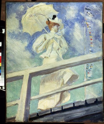 Nő fehérben. Paul Cesar Helleu (1859-1927) festménye. Olaj, vászon Impresszionizmus. Mérete: 82x66 cm. Puskin Múzeum, Moszkva alkotó: Paul Cesar Helleu