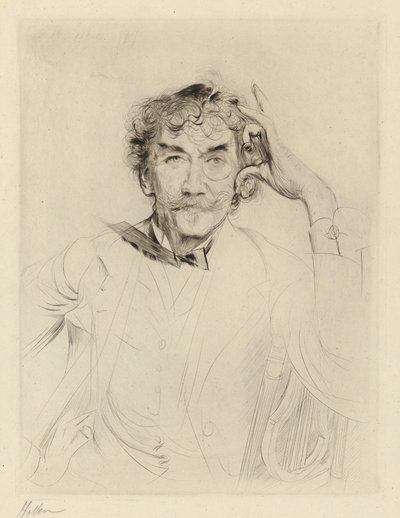J. A. M. Whistler alkotó: Paul Cesar Helleu