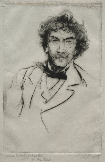 James MacNeill Whistler alkotó: Paul Cesar Helleu