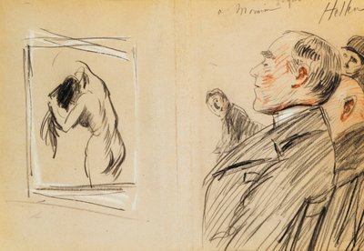 Monsieur Fiquet Degas pasztelljében gyönyörködik alkotó: Paul Cesar Helleu