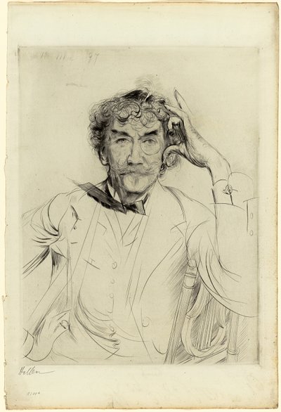 James McNeill Whistler portréja alkotó: Paul Cesar Helleu