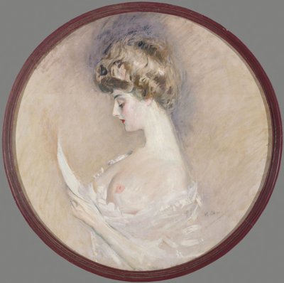 Marthe Letellier portréja, született Fourton, c. 1900. alkotó: Paul Cesar Helleu