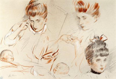 Vázlatok Mme-ről, alkotó: Paul Cesar Helleu