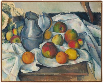 Vízforraló és gyümölcs alkotó: Paul Cézanne