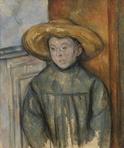 Fiú szalmakalapban alkotó: Paul Cézanne