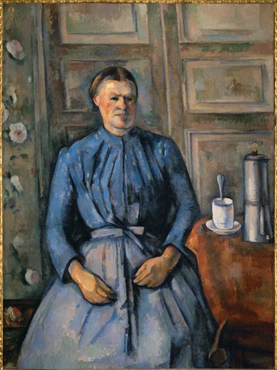 Femme a la cafetiere (olaj, vászon) alkotó: Paul Cezanne