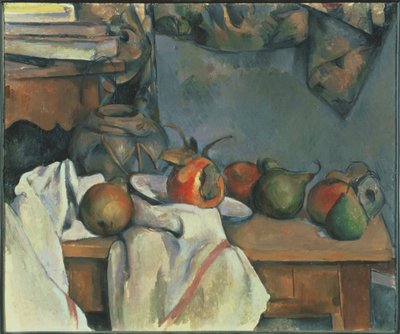 Gyömbéres főzelék gránátalmával és körtével alkotó: Paul Cézanne