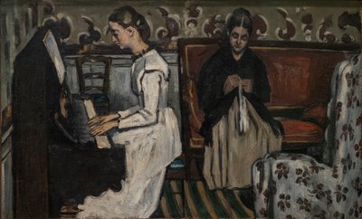 Lány a zongoránál (A "Tannhäuser" nyitánya) alkotó: Paul Cézanne