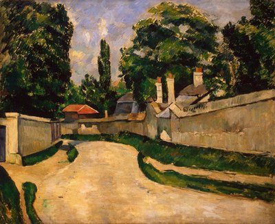 Houses Along a Road, 1881 körül (olaj, vászon) alkotó: Paul Cézanne