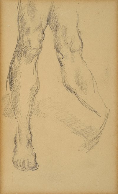Lábak tanulmányozása. Paul Cezanne (1839-1906) rajza. Ólom papíron. Mérete: 19,4x11,8 cm. Musee Granet, Aix En Provence. alkotó: Paul Cézanne